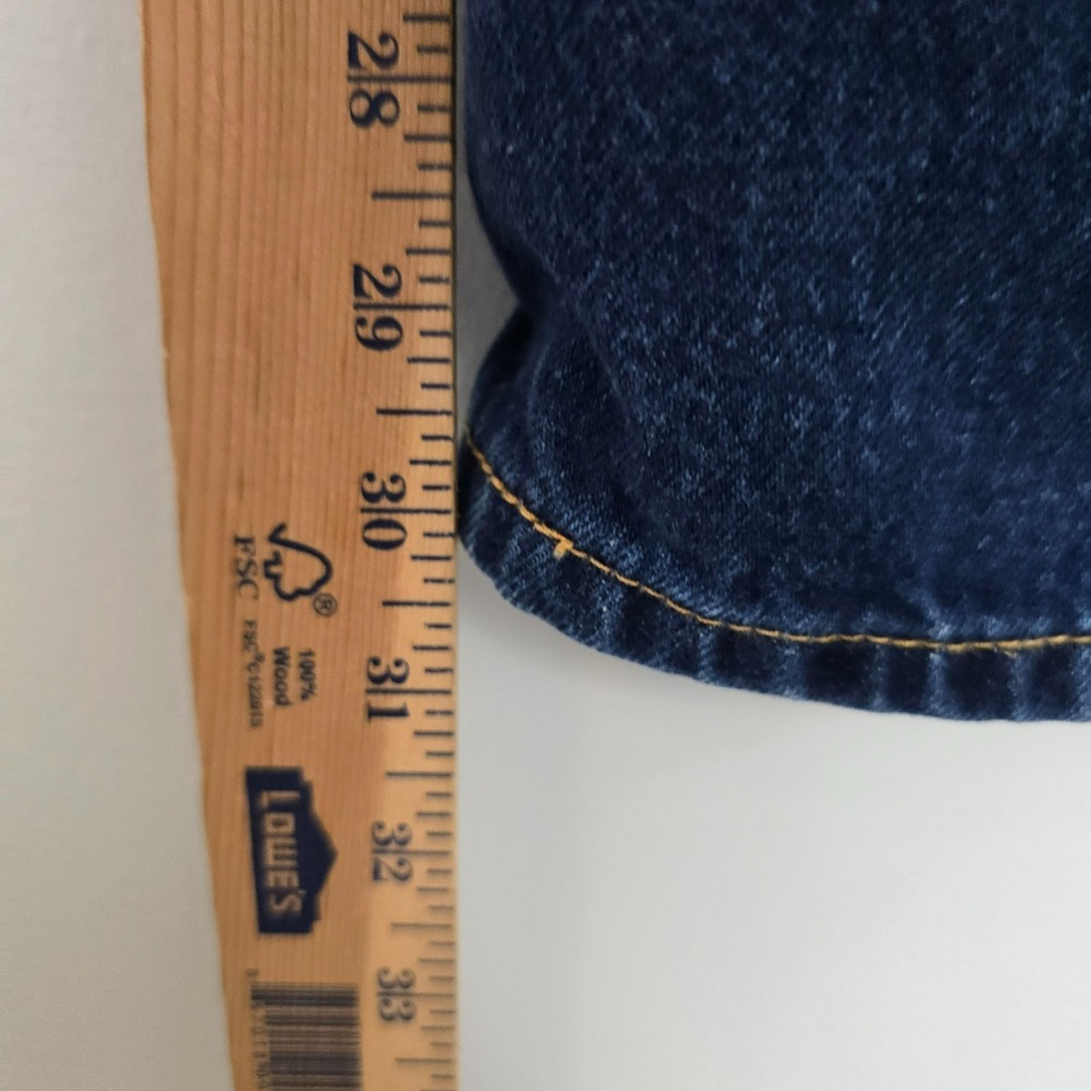 Vtg 2002 Levis Mens Straight Leg Denim Jeans Sz 36x32 Blue Heritage Classic Y2K - Picture 7 of 9